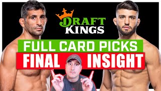 DRAFTKINGS UFC Austin Dariush vs Tsarukyan FULL CARD Predictions [upl. by Inessa]