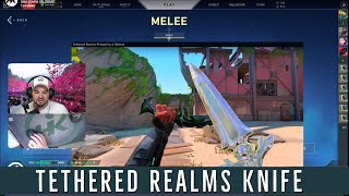 Hiko reacts to Tethered Realms Knife Skin [upl. by Aicatan280]