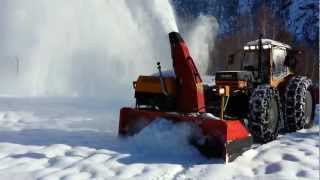 Frontmontert Westbjørn Snøfres  Valmet 802 Turbo [upl. by Jezebel735]