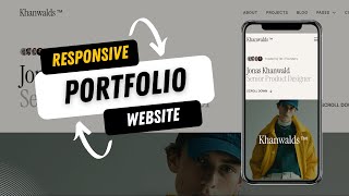 Create A Responsive Portfolio Website Using HTML CSS and JS  STEP BY STEP TUTORIAL [upl. by Amej]