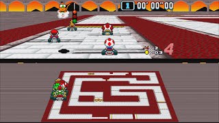 Super Mario Kart Hack Limited 17  in HD 169  SNES  bsnes [upl. by Sokem]