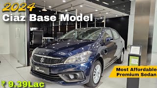 Maruti ciaz sigma 2024  Verna और Honda City से कहीं बेहतर  Ciaz base model 2024  The AutoWorld [upl. by Enasus88]