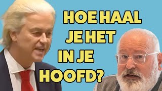 TIMMERMANS met GESTREKT BEEN tegen WILDERS — 30 [upl. by Ocsinarf]