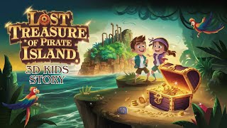 Lost Treasure of Pirate Island Kids Story  Bedtime Story for Kids  3D Animated Adventure Story [upl. by Garlanda]