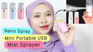 Review NANO MIST SPRAYER  How To Use Nano Mist Sprayer  By Vapinka Makeup [upl. by Napoleon]