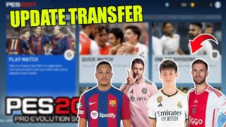 Cara Instal Pes 2017 Patch 2024 Update Transfer Terbaru  Update Transfer Pemain [upl. by Eisenhart]