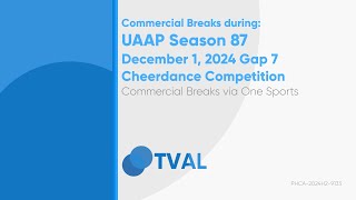 Commercial Breaks of One Sports during UAAP S87 Cheerdance Competition  December 1 2024 Gap 7 [upl. by Nanda]