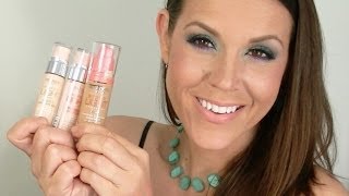 NEW Bourjois Happy Light Foundation amp Primers REVIEW amp DEMO [upl. by Sidnac]