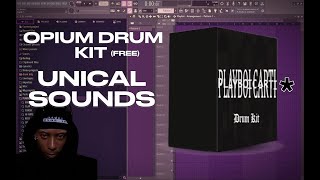 FREE PLAYBOI CARTI DRUM KIT 100 ONE SHOTS prodsparky808 [upl. by Adolf]