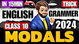 MODALS class 10🔥 Class 10 English Grammar One Shot  Tips amp Tricks  Modals One Shot [upl. by Downey]