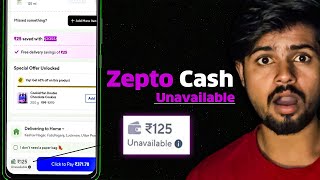 Zepto Cash is Temporarily Unavailable  Zepto Cash Not Working  Zepto wallet cash [upl. by Otreblon556]