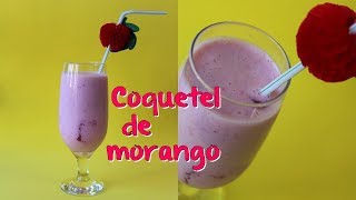 Receitando Coquetel de morango  Por Cecilia Castro [upl. by Petronilla]