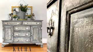 How to create Texture with Chalk Paint [upl. by Tubb]