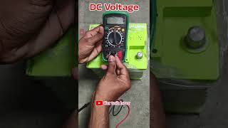 How to check battery voltagewith Multimeter Dc volt technical mechnical car tech loover [upl. by Eseyt20]