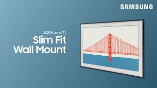 How to mount your TV with the Slim Fit wall mount  Samsung US [upl. by Louis]