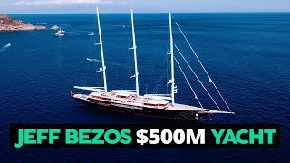 Jeff Bezos 500000000 Superyacht KORU [upl. by Dlanar405]