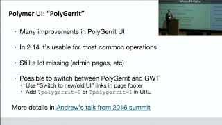 Whats new in Gerrit Code Review v214  v215 [upl. by Aron]