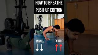 The Secret to Better PushUps Breathing Techniques youtubeshorts shortsfeed shorts fitness [upl. by Leksehcey715]