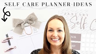 Self Care  7 Ideas for How to Use Your Planner  Wellness Planner  Happy Planner [upl. by Neelrahs]