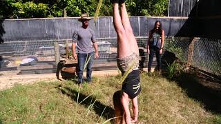 Kamp Kenan Army Handstand Challenge [upl. by Eylk]