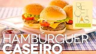 Hambúrguer caseiro  Receitas Zaffari [upl. by Alexio331]