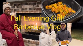 TamilVlog USA Grill amp Barbeque Night vlog  Fall night Grill Vlog [upl. by Ramraj677]