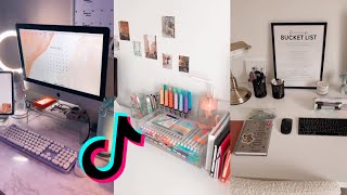 desk organizing  ASMR  tiktok compilation [upl. by Rosie882]