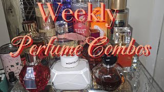 Weekly Layering Fragrance TrayPerfume Combos beingarlenegloriously6831 [upl. by Anaibaf]