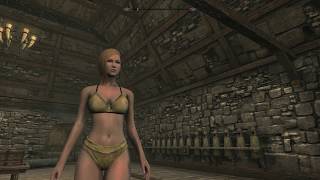 Skyrim Special Edition Mod Review Calientes Beautiful Bodies Enhancer CBBE Curvy [upl. by Ecinaej]