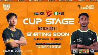 EN LA CUP DAFRICANA  CUP STAGE  RSA vs NGR  MATCH DAY 1 [upl. by Aidnyl]