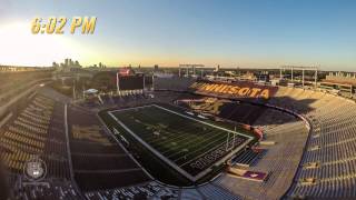 VikingsGophers Time Lapse 48 Hours of Minnesota Football Gameday [upl. by Einahpts]