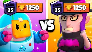 I Raced My BEST amp WORST Brawler to 1250 Trophies [upl. by Inalaeham]