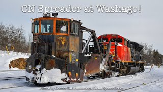 CN Spreader at Washago [upl. by Fari]