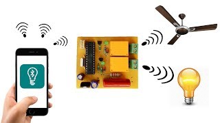 Bluetooth 2Channel relay control  Fan and Light  board with Android App [upl. by Tnahsarp366]