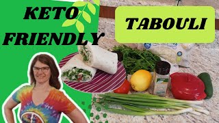 Tabouli Salad Made Keto Friendly ketogenicdiet ketolifestyle ketoeats [upl. by Joerg]