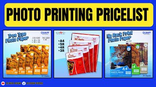 MAGKANO NGA BA PRICING NG PHOTO PRINTING  3R 4R 5R A4  TAGALOG TUTORIAL [upl. by Gnouhp14]