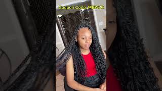 Braids Hairstyle😍Rebel Boho Crochet Braids On Short Natural Hair｜Braids Tutorial mybraidedwig [upl. by Atinhoj]