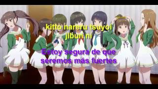 Wake up girls 7 Girls war Opening Lyrics  Sub Español [upl. by Hanauq6]