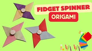 Easy Origami Paper Fidget Spinner Without Bearings [upl. by Cormack]