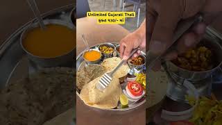 Unlimited Gujarati Thali 130 only 😱 [upl. by Dranrev]