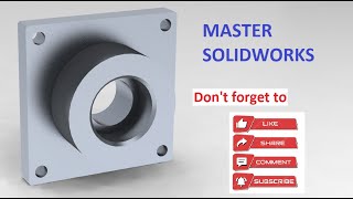 TUTO 1  Complete Guide of Designing a Pneumatic Cylinder End in SolidWorks [upl. by Seys]