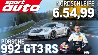 Porsche 911 GT3 RS 992  Nordschleife HOT LAP 65499 min  sport auto Supertest [upl. by Asilanna162]