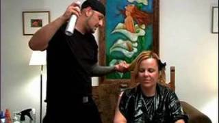 How to Blow Dry Hair  Applying Hair Spray After Blow Drying [upl. by Rooker665]