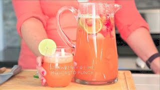 Strawberry and Lime Moscato Punch  Real Housemoms [upl. by Enilorac]