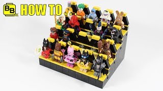 HOW TO MAKE A LEGO BATMAN MOVIE MINIFIGURE DISPLAY STAND [upl. by Bradley780]