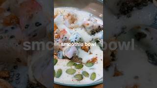 breakfast smoothie bowl smoothiebowl mealprep ashortaday healthy foodie [upl. by Ahseniuq]