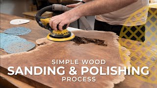 Simple wood sanding and polishing process [upl. by Gerek149]