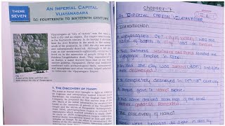 Class 12 History Notes Chapter 7 An Imperial Capital Vijayanagara [upl. by Jarlen]