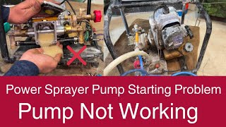 Power Sprayer Pump Starting Problem Power Spray Pump Not Working [upl. by Animlehliw]