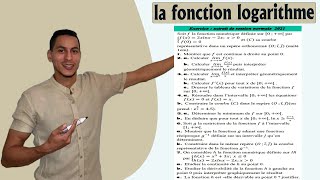 fonction logarithme 2bac exercices national 2021  courbe de fonction réciproque  équation  limite [upl. by Lexy754]